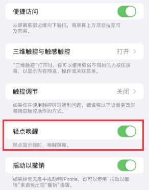 遵义苹果授权维修站分享iPhone轻点无法唤醒怎么办 