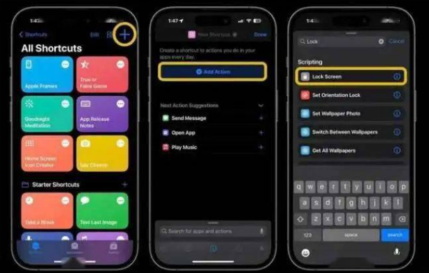 遵义苹果14锁屏维修店分享iPhone14升级iOS16.4后如何创建锁屏快捷方式 