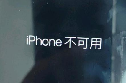 遵义苹果服务网点分享锁屏界面显示“iPhone 不可用”如何解决 